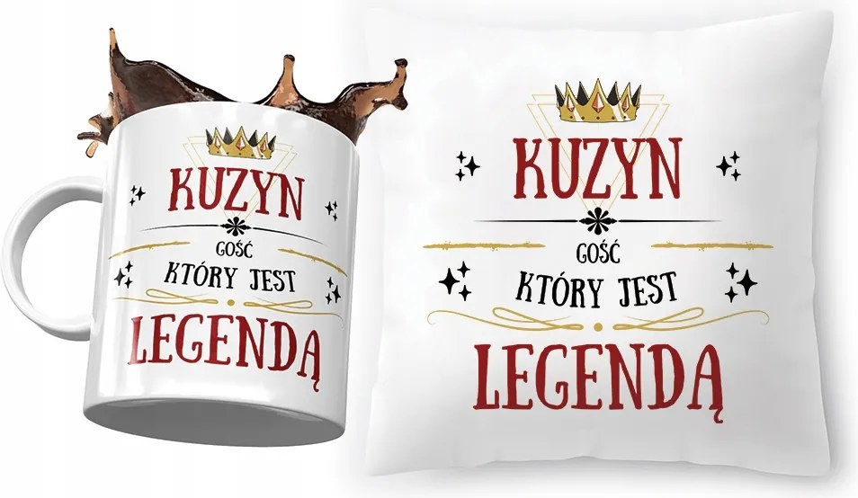 Unokatestvér Szett Párna Bögre Ajándék Nyomtatott Fotóval