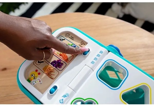 Baby Einstein - Interaktív gyerek bevásárlókocsi MAGIC TOUCH HAPE 3xAAA