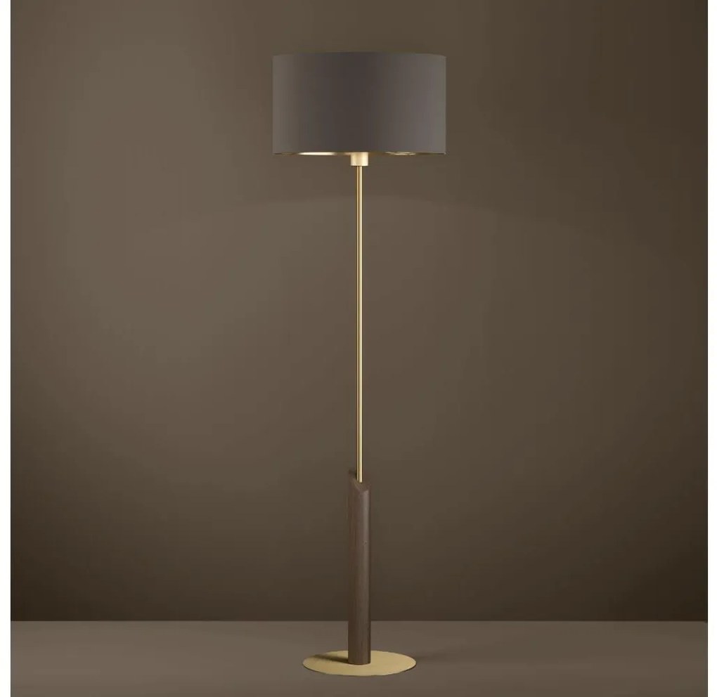 Eglo 390338 - Állólámpa SANTANDRIA 1xE27/40W/230V barna/arany