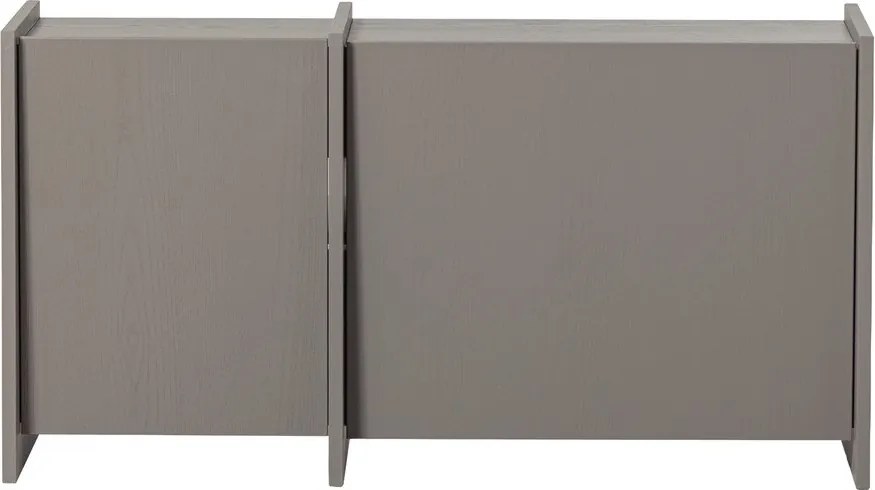 Szürke TV-állvány kőrisfa dekorral 102x53x44 cm Brock – WOOOD