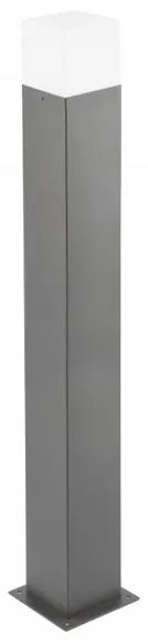 Lámpa Kerti lámpatest LARGO-P 50, E27, max.15W, IP44, AC220-240V, 50-60Hz, foglalat max. 2500W, pólus 50 cm, grafit