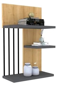 Fali polc NEZMA 60x40 cm bézs/antracit