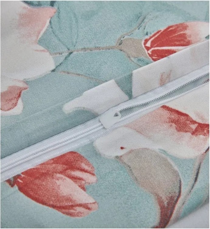 Türkiz egyszemélyes háromrészes mikroszatén ágyneműhuzat 140x200 cm Selma – My House