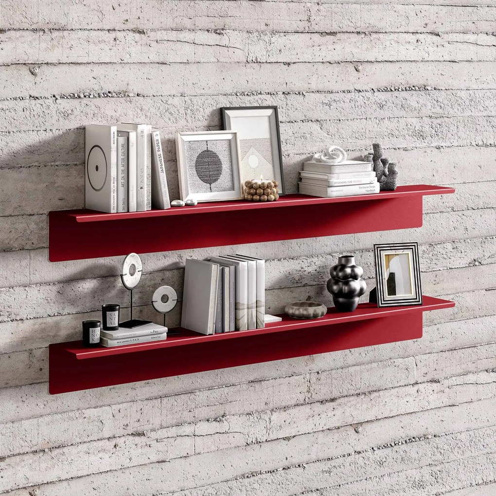 JOANNE fali polc 1200 mm, Modern: piros