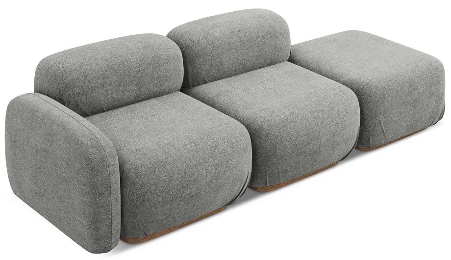 Szürke buklé moduláris heverő (jobb oldali) Ailani – Makamii