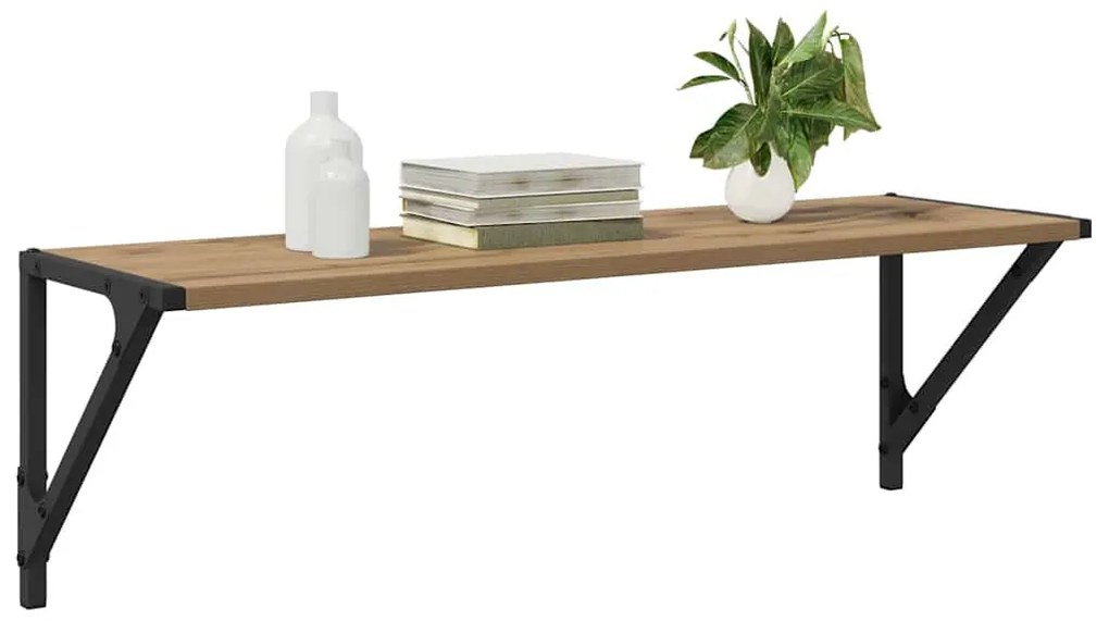 vidaXL Falpolcok 2 pcs Artisan tölgy 80 x 25 x 25,5 cm Faanyag