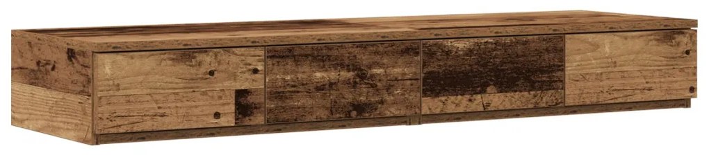 Ágytárolók Régi Fa 120x36,5x16,5 cm Műanyag Fából