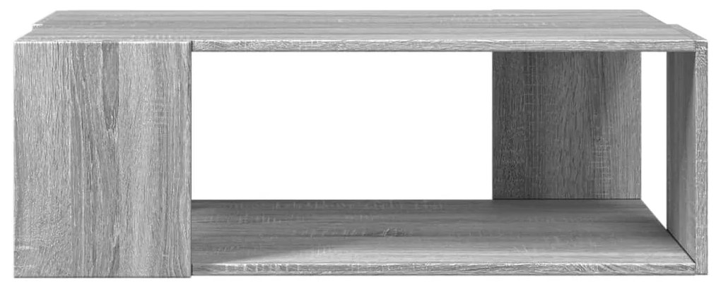 szürke sonoma színű szerelt fa dohányzóasztal 89,5 x 48 x 30 cm