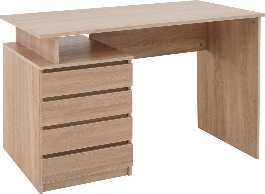 Pc asztal, szonoma tölgy, HANY NEW