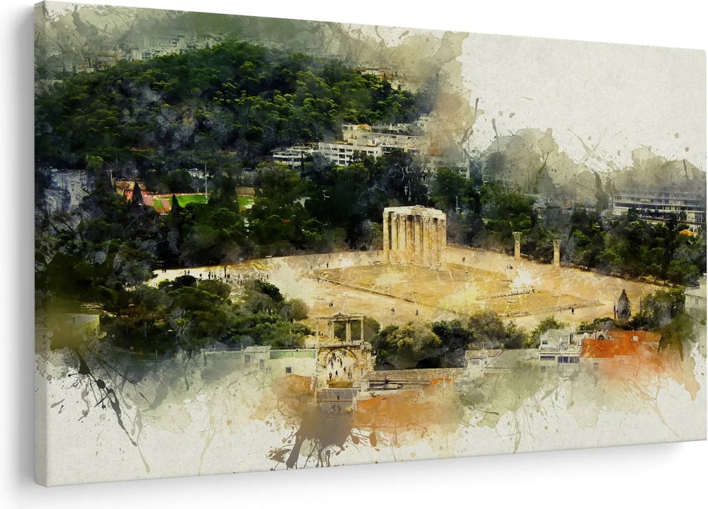 Kép - Zeusz temploma, Athén, Görögország (90x60 cm)