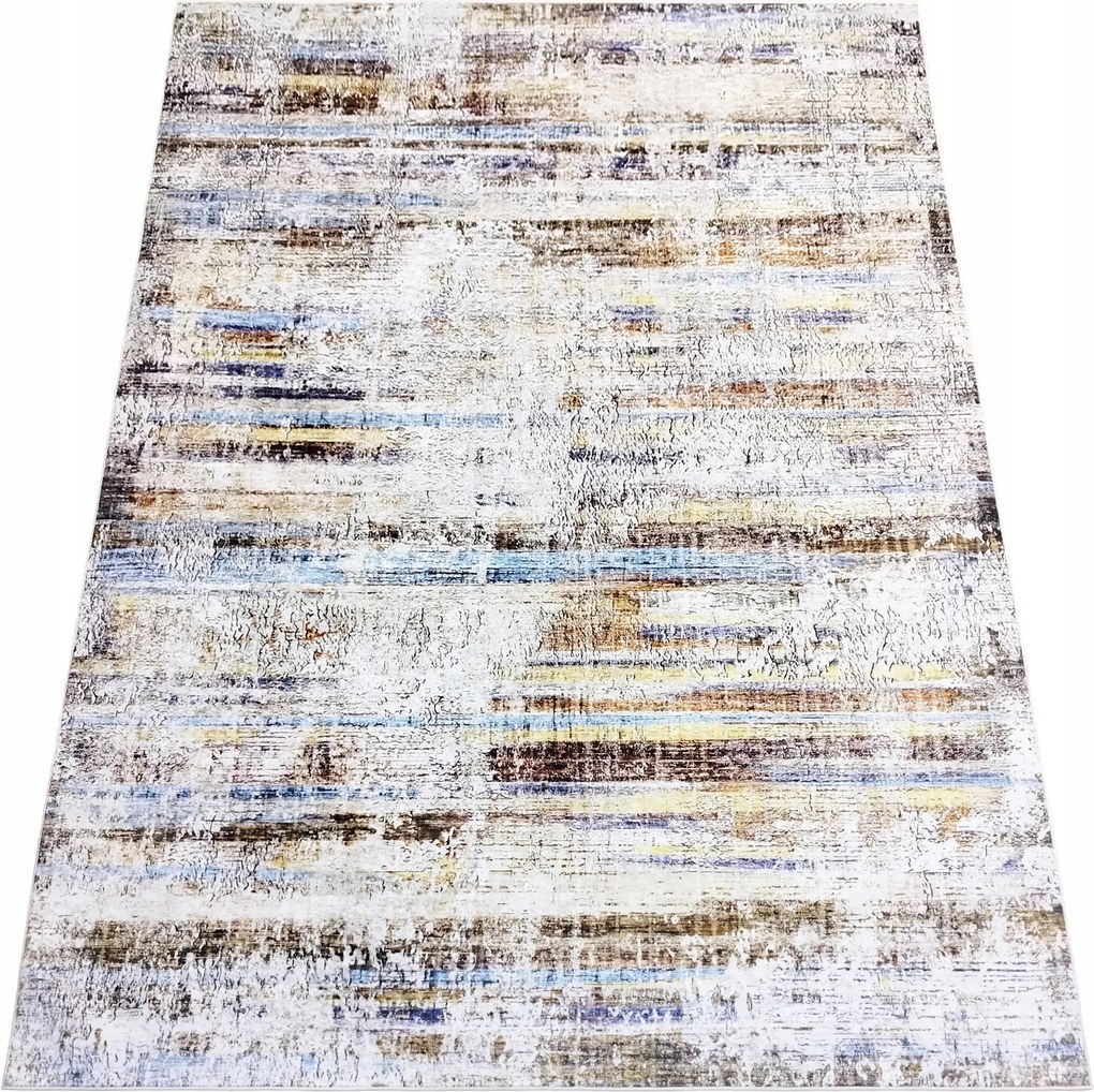 Szőnyeg 200x290 Csúszásgátló Vintage Beton Nappali Étkező Színes