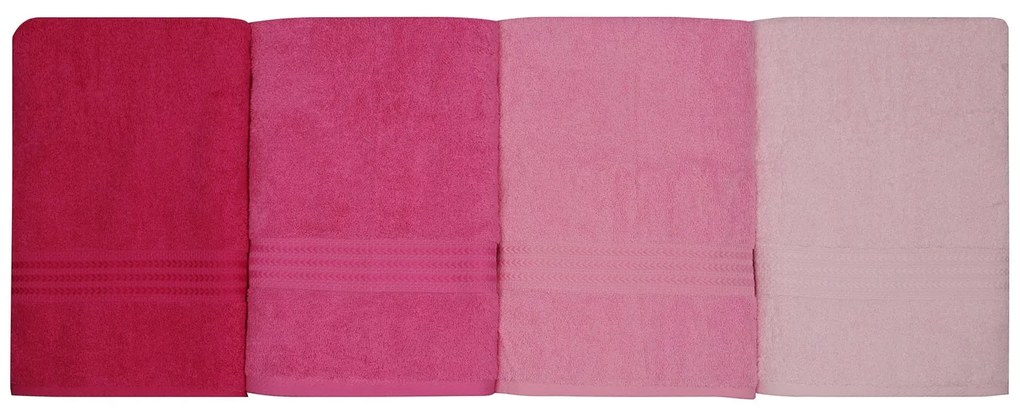 Fürdőlepedő Szett (4 db) Rainbow - Pink