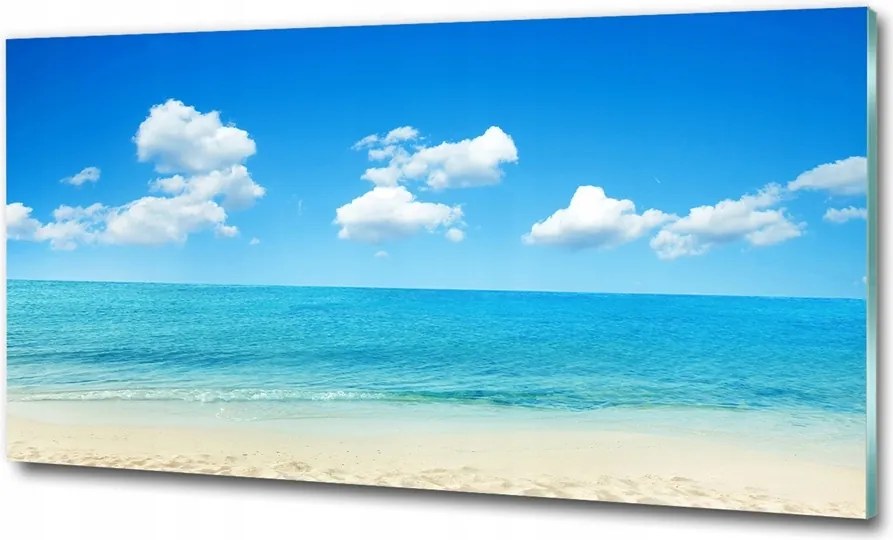 Fotó üvegkép Felhők az égen 125x50