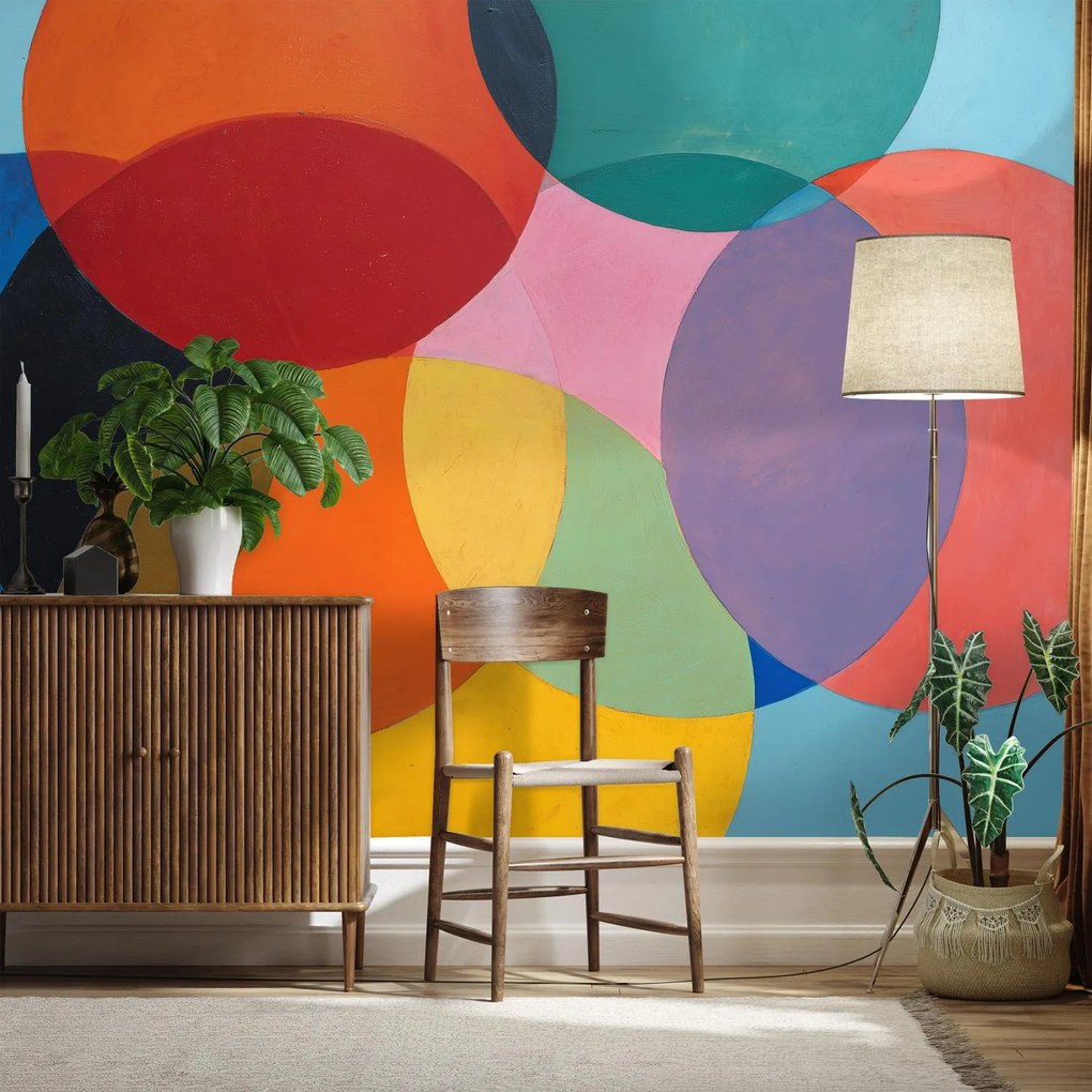 Fotótapéta - Színes kerek absztrakció (147x102 cm)