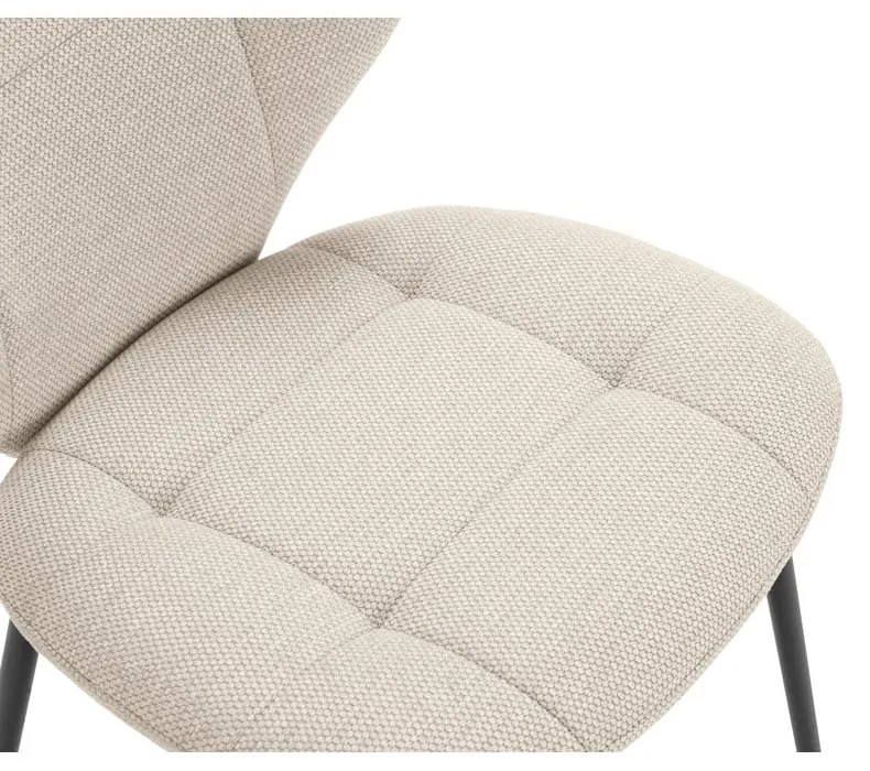 Krémszínű étkezőszék szett 2 db-os Maori – Marckeric