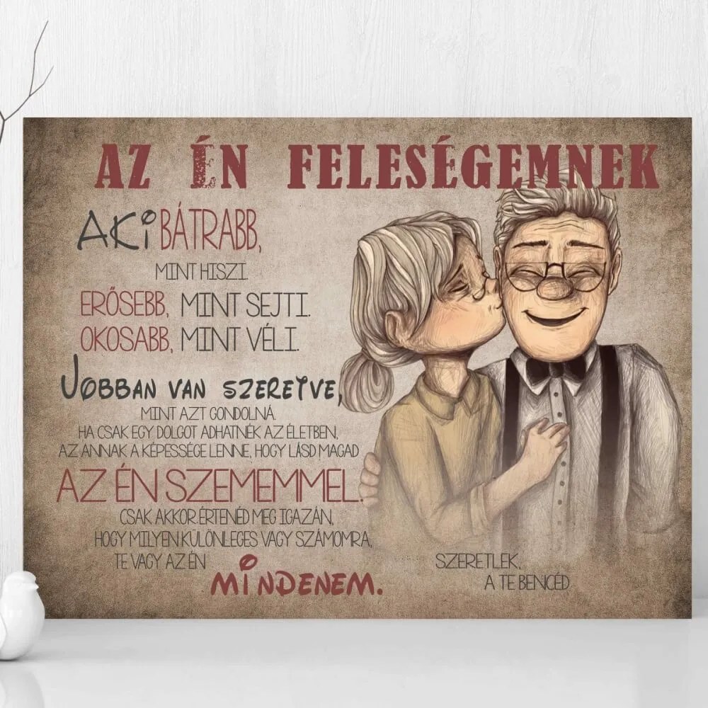 INSPIO Karácsonyi ajándék - Kép falra - Szerelmi vallomás nőknek