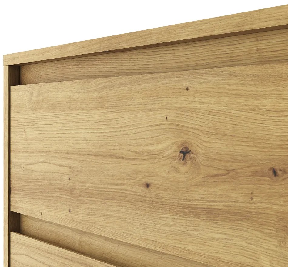 BOGAN 1D3S komód, tölgyfa artisan