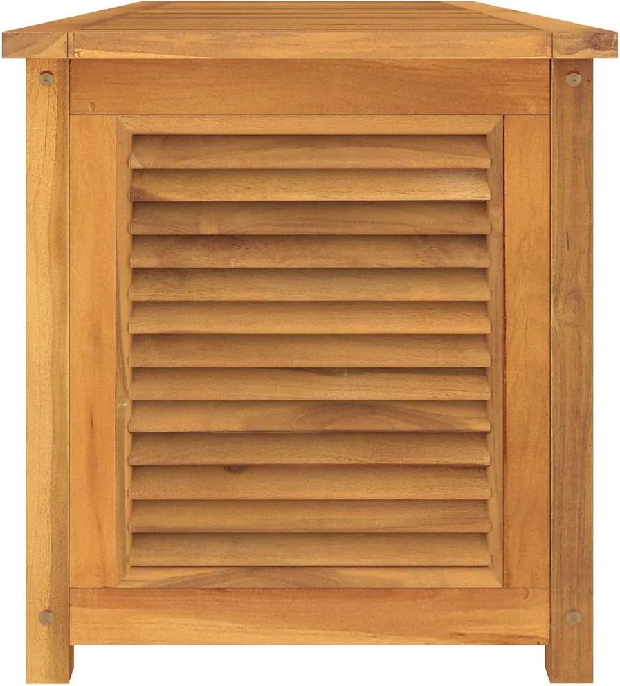 vidaXL tömör tíkfa kerti tárolóláda zsákkal 150 x 50 x 55 cm