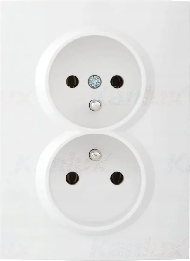 Dupla aljzat komplett Logi fehér Kanlux 25094