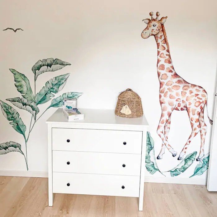 INSPIO Textil falmatricák - Zsiráf a SZAFARI világából