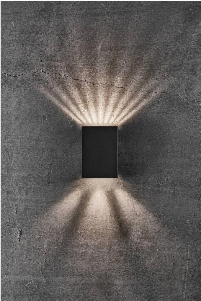 NORDLUX 2019041003 FOLD Modern Kültéri Fali Lámpa Fekete LED IP54