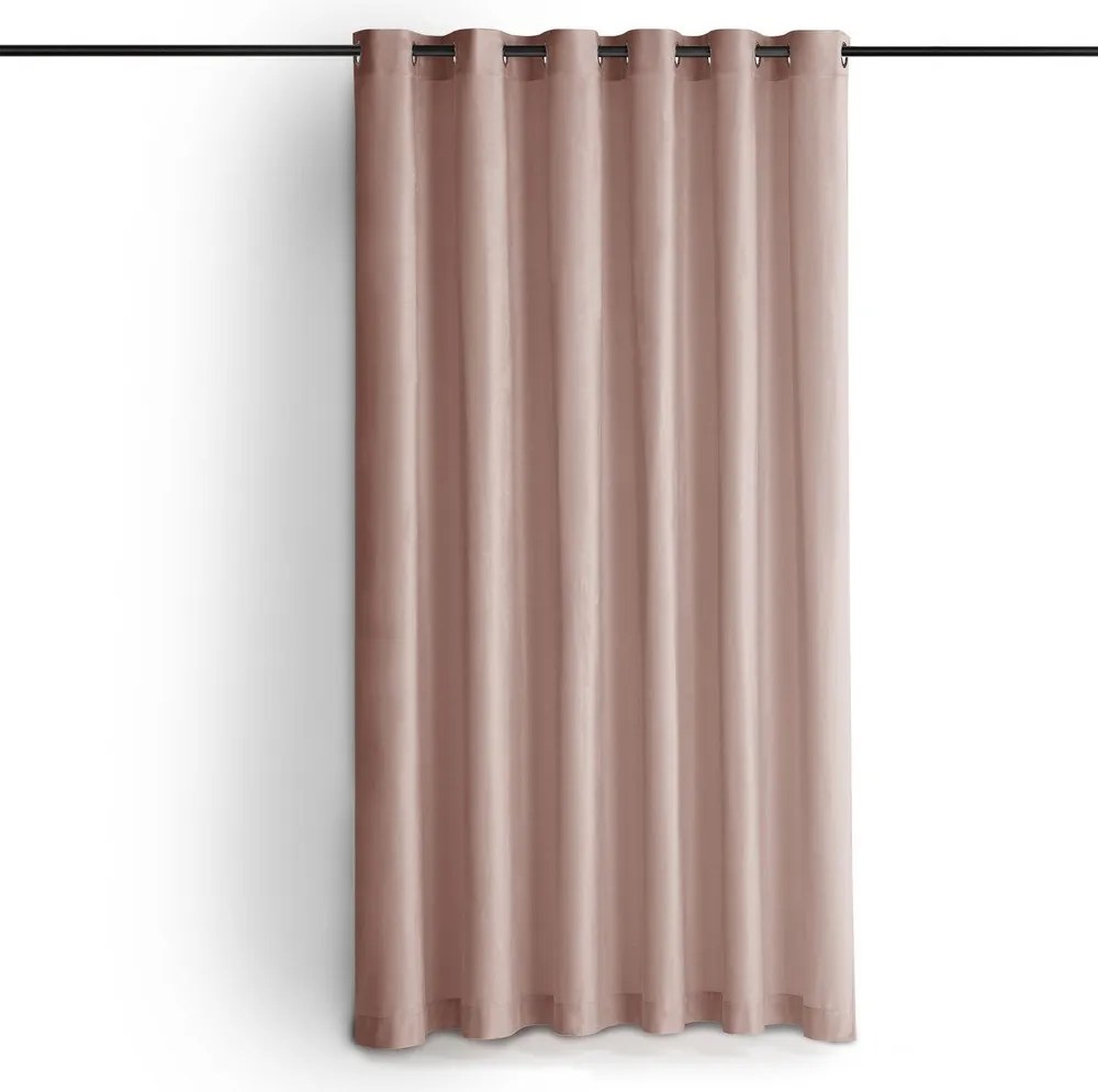 Világos rózsaszín bársony dimout (részleges sötétítő) függöny 200x250 cm Velto – Filumi