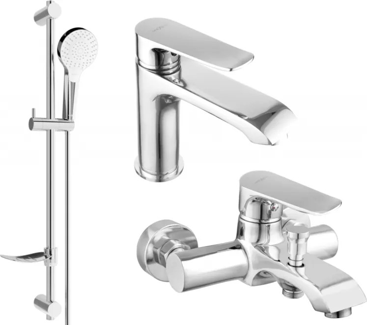 Mexen Pecos DF05 fürdőkád szett, króm - 72703DF05-00