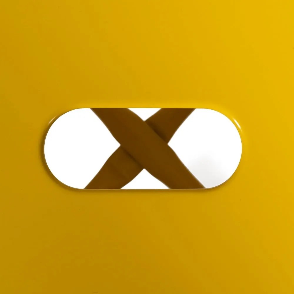 Sárga fém bárszék szett 2 db-os (ülésmagasság 61 cm) – Ixia