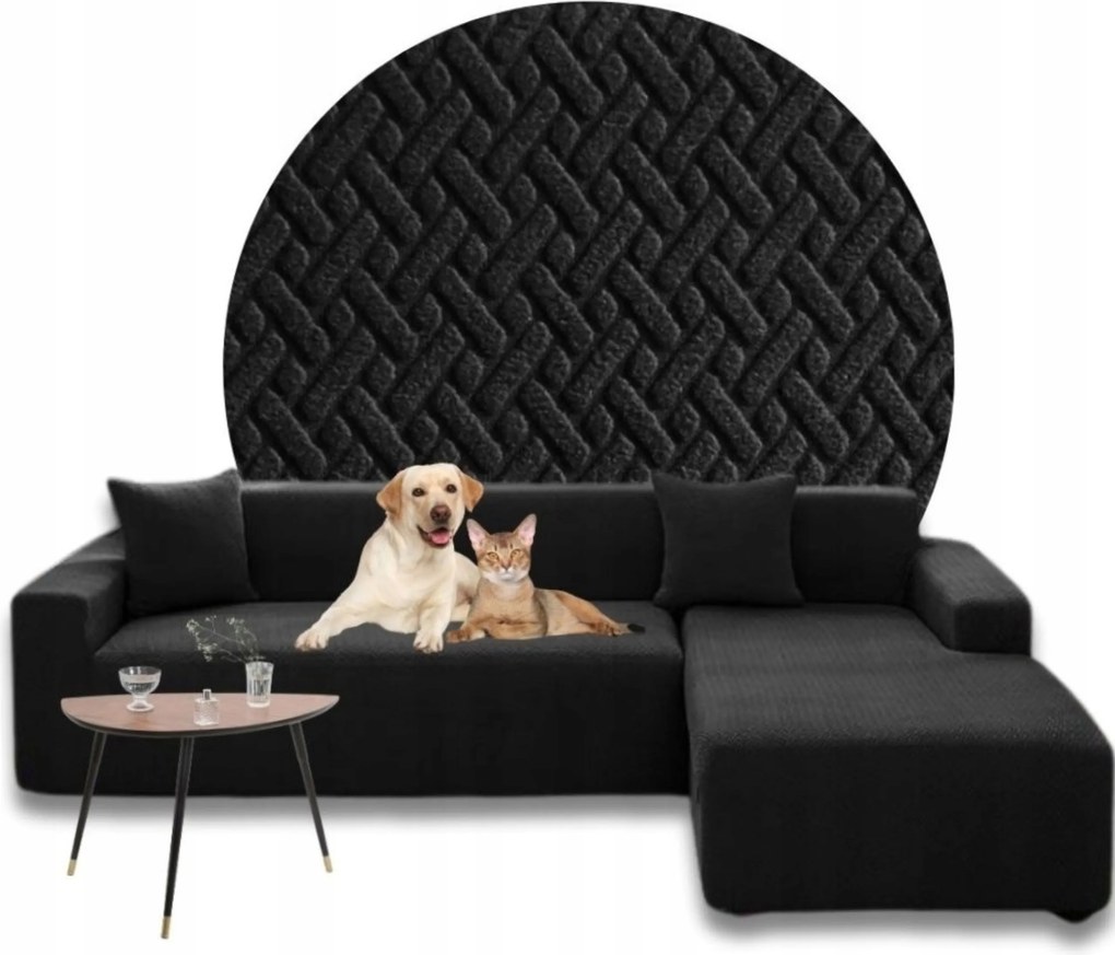 Sarok Huzat Kanapé Jacquard Halszálka Jobbos Prémium 3+3 Oeko-tex