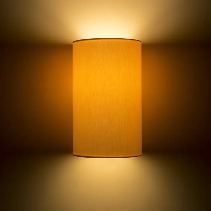 RENDL RON W 15/25 fali lámpa Chintz sárgabarack/fehér PVC 230V LED E27 15W