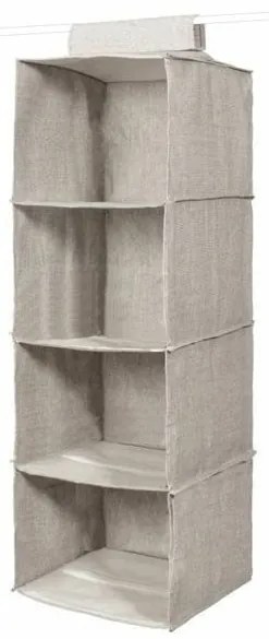 Függesztett ruharendező 30 x 30 x 94 cm, szürke