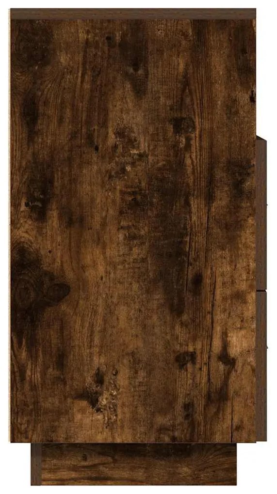 2 db füstös tölgy színű éjjeliszekrény 2 fiókkal 36x36x68 cm