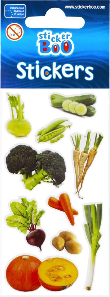 Zöldség Kohlrabi matrica szett