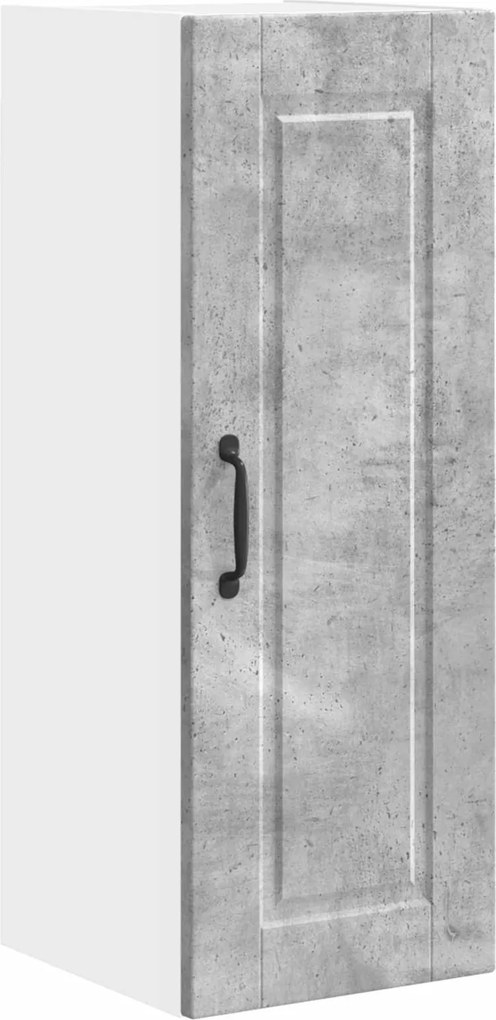 vidaXL Konyhaszekrény polcokkal Beton Szürke 30 x 31 x 80 cm Faanyag
