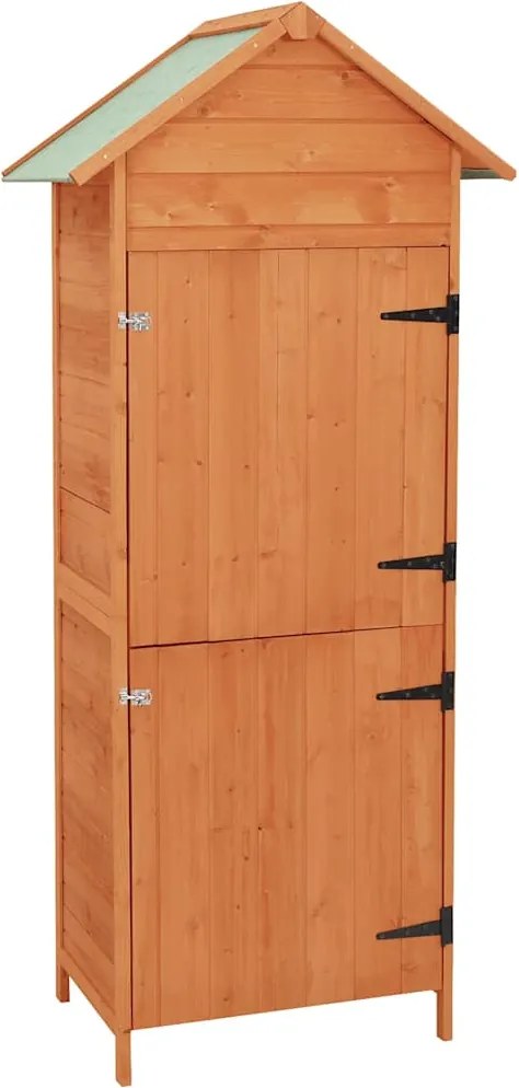 vidaXL barna kerti tárolószekrény 42,5 x 64 x 190 cm