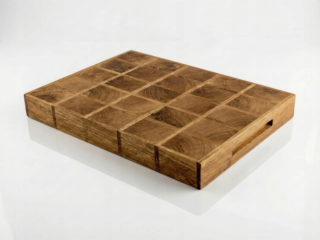 Vágódeszka olajozott tölgyfa 36.5 *26 *4 cm