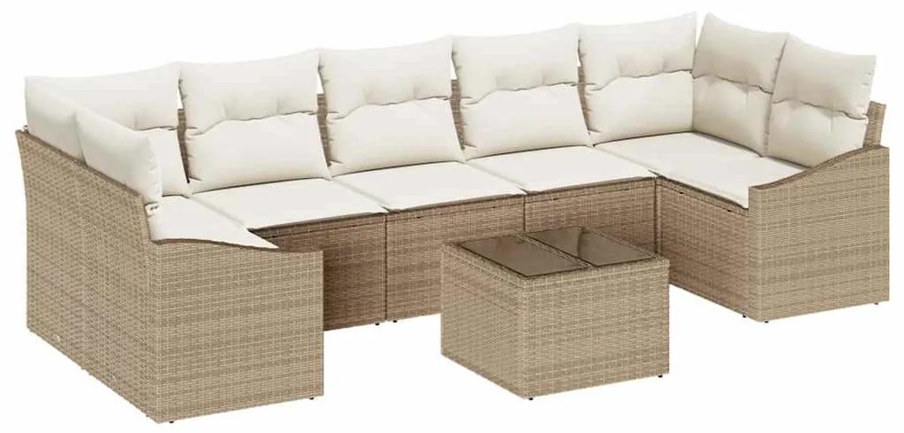 Kerti Kanapé Szett párnával Beige és krém 55 x 55 x 37 cm