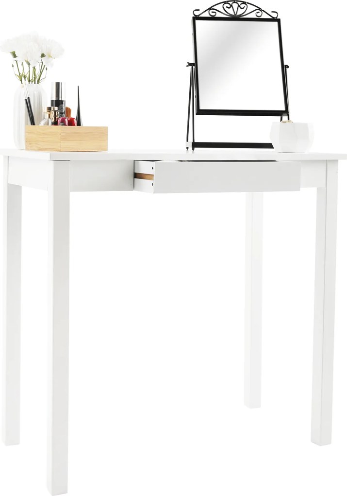 Konzolasztal, fehér, AMYNTAS