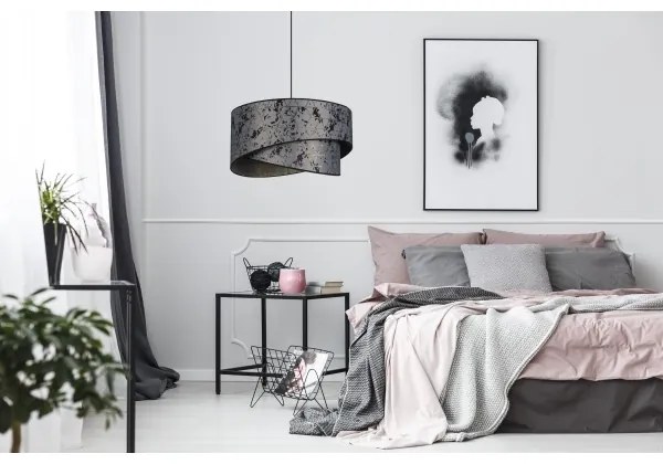 Csillár zsinóron REZO 1xE27/60W/230V szürke