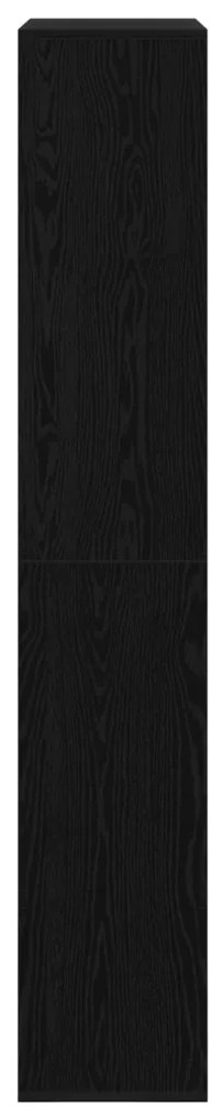 Szobaelválasztó 2 db Fekete tölgy 100x33x187,5 cm Műgyanta