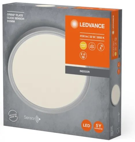Ledvance - LED Mennyezeti lámpa érzékelős PLATE LED/32W/230V 3000K