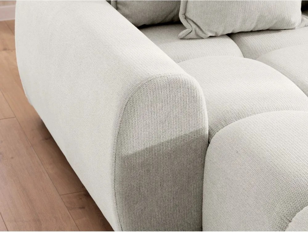 Fehér sarokkanapé (bal oldali-heverő résszel) Albane – Ropez