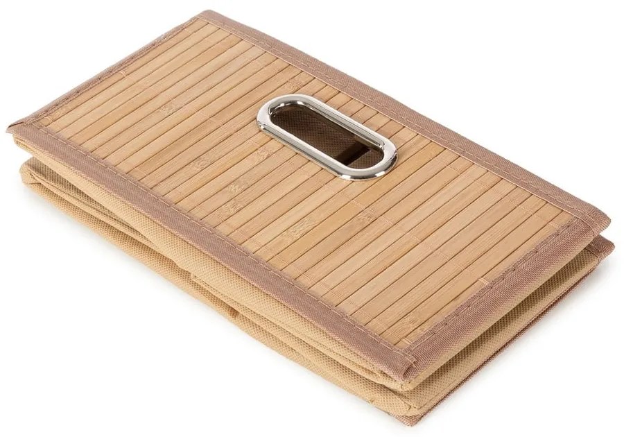 Natúr színű bambusz tárolódoboz 31x31x15 cm – Compactor