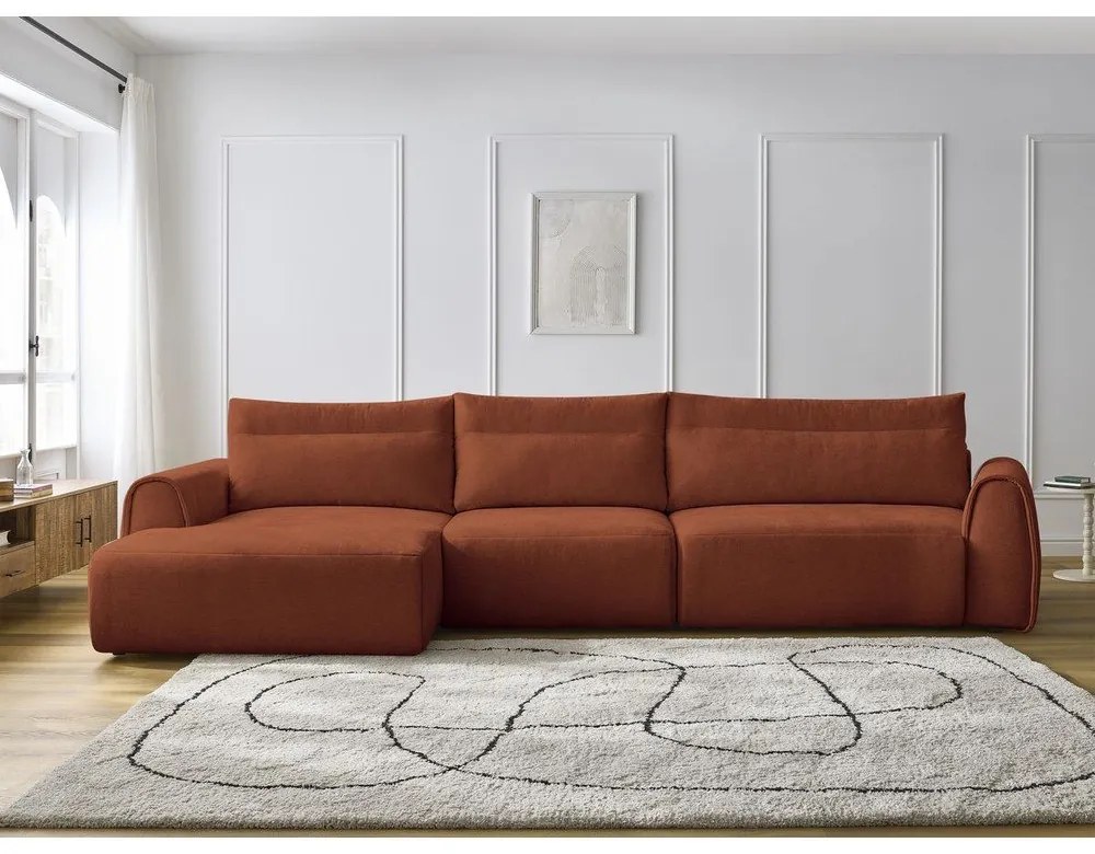 Narancssárga sarokkanapé Aden – Bobochic Paris