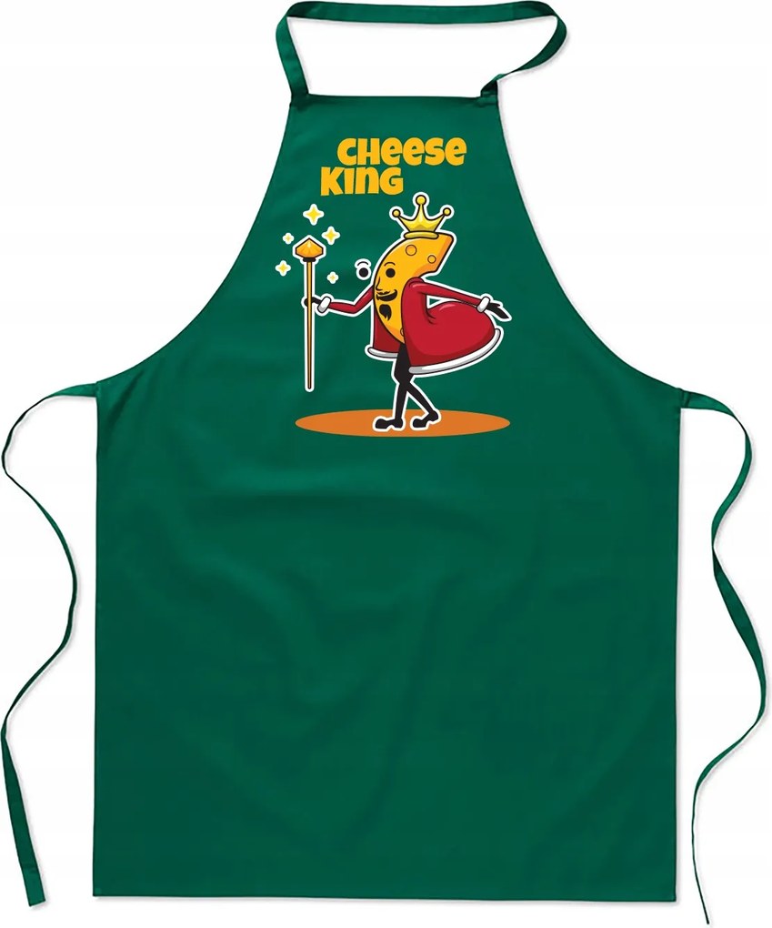 Női Konyhai Kötény férfi karácsonyi pamut nyomott mintás zöld