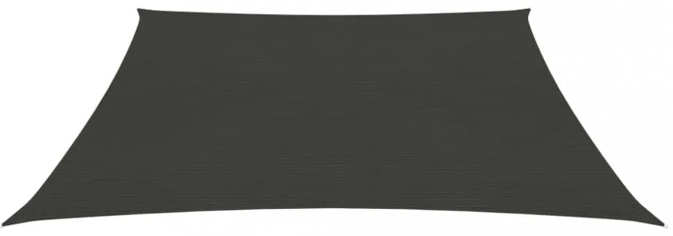 antracitszürke HDPE napvitorla 160 g/m² 3/4 x 2 m