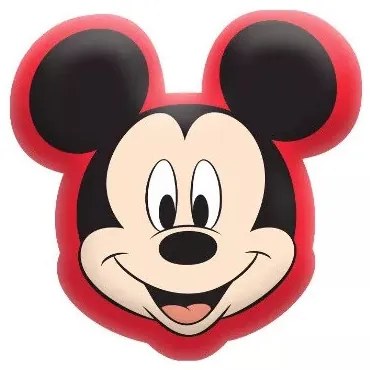 Disney Mickey formapárna, díszpárna 35x33 cm Velúr