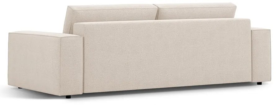 Bézs buklé kinyitható kanapé 247 cm Jodie – Micadoni Home