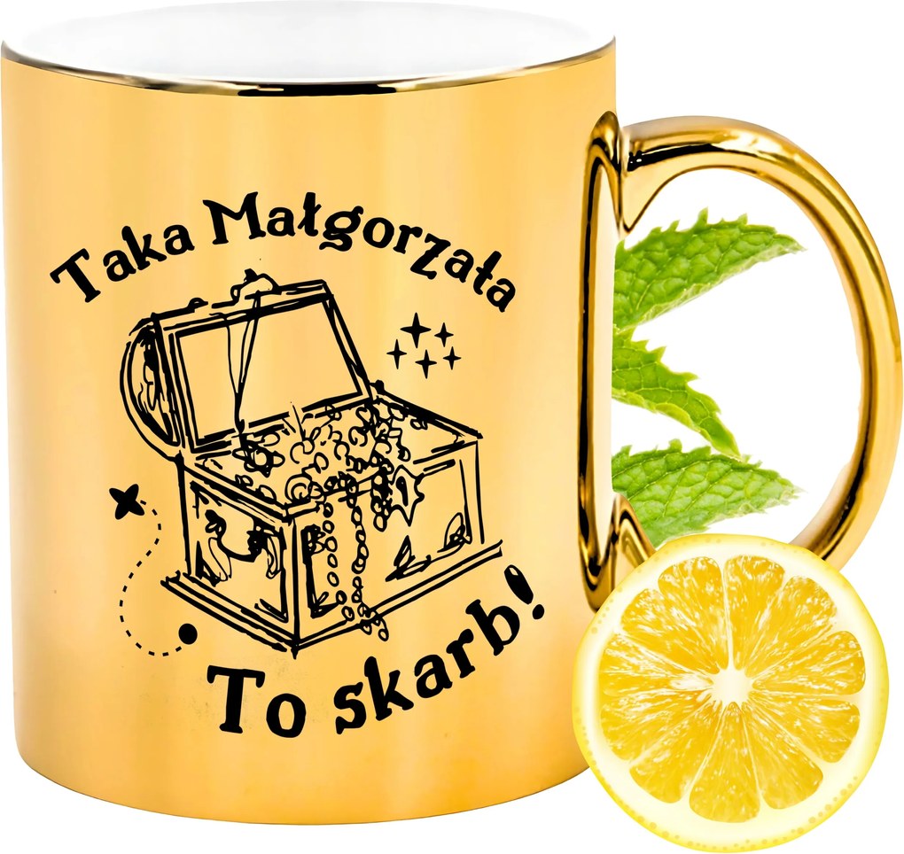 Prémium Arany Csillogó Bögre Margitnak Ajándék Nyomtatott Fotóval