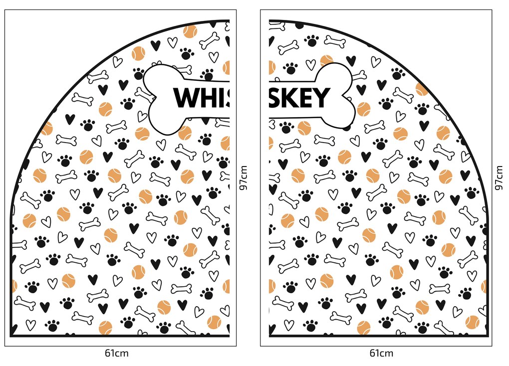 PIPPER. Védő textil falmatrica – Ív – Labdácskák Méret: 83x60cm, Indíték: név nélkül